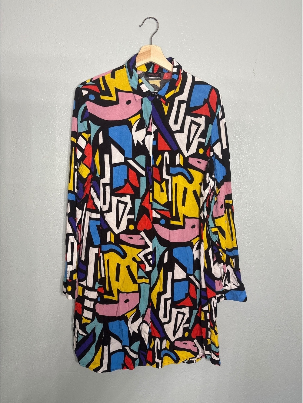 Big Dart Pop Art Avant Garde Vintage Hager Button Down Xl